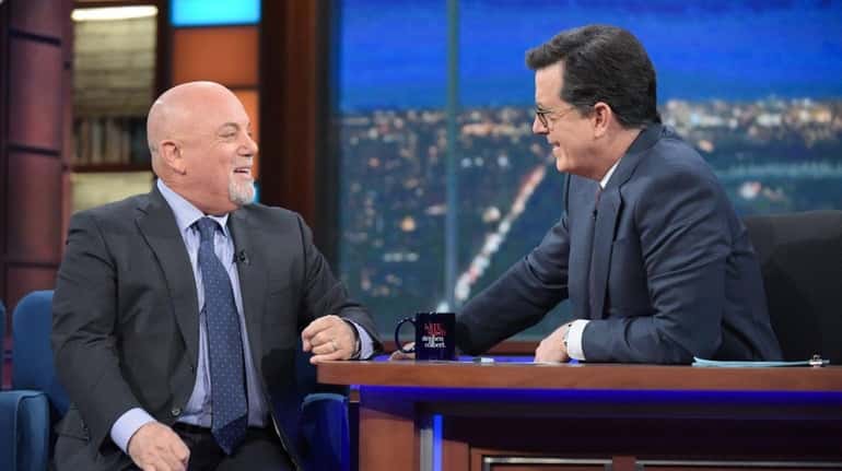 Billy Joel and Stephen Colbert joked about the origins of...
