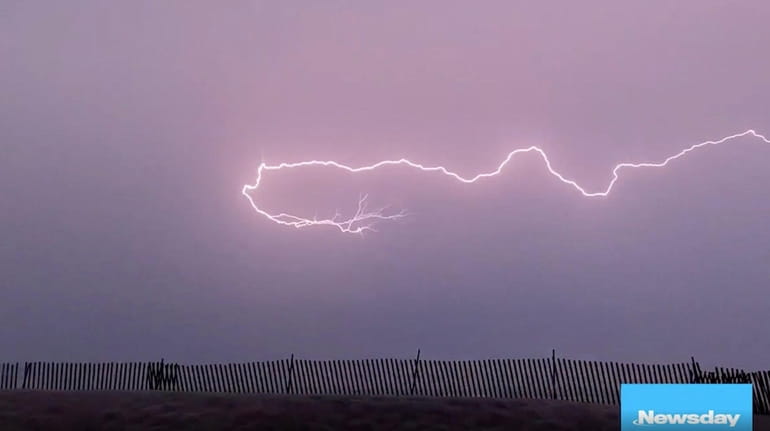 Lightning Tuesday on Long Island.