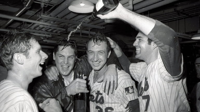 From left, the Mets' Bud Harrelson, Tom Seaver, Jerry Koosman...