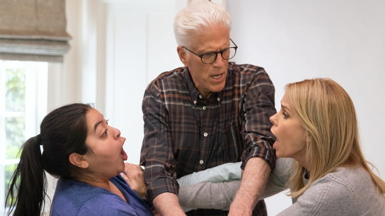 Keyla Monterroso Mejia, Ted Danson and Cheryl Hines in a...