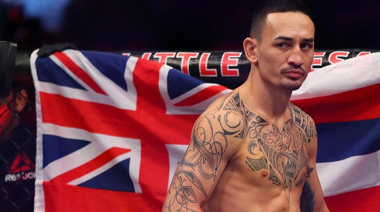 Max Holloway prior to his fight with Jose Aldo at...