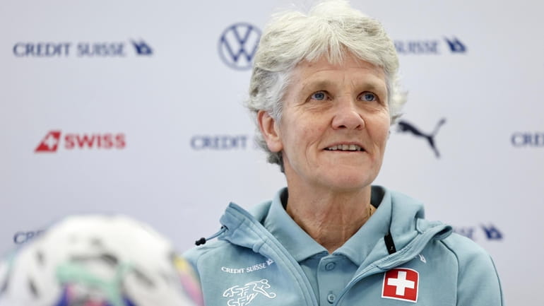Pia Sundhage, new head coach of the Swiss women's soccer...