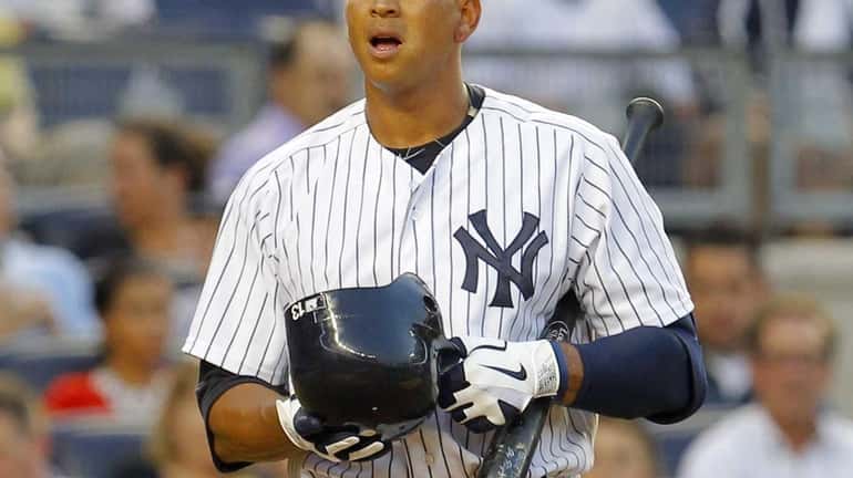 Alex Rodriguez of the New York Yankees bats against the...