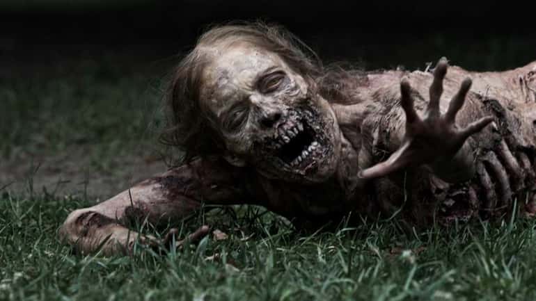 One of the zombies from AMC's "The Walking Dead."