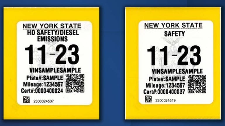 The new print-on-demand inspection stickers will roll out this year.