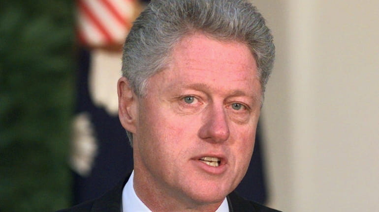 President Bill Clinton delivers a short statement on the impeachment...