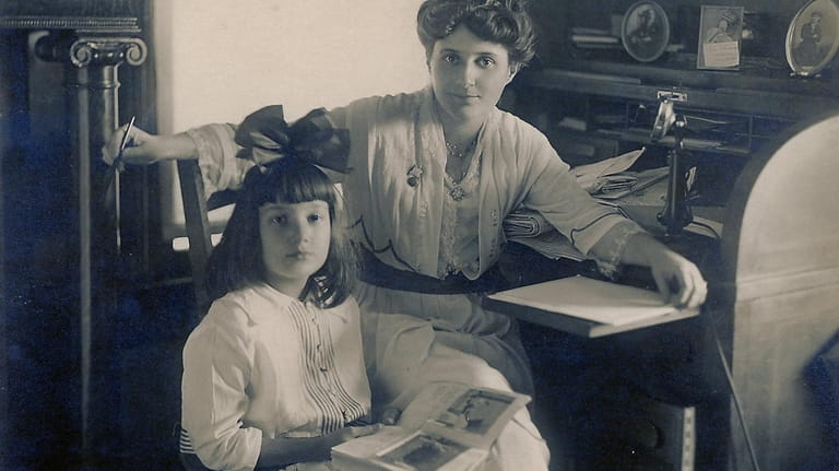 Suffrage leader Edna Buckman Kearns with her daughter Serena Kearns,...