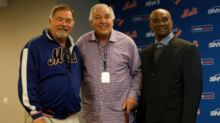 From left, former Mets Ron Swoboda, Ed Kranepool and Willie Montanez...