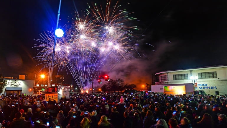 Patchogue, pictured here in 2019, is hosting a New Year's...