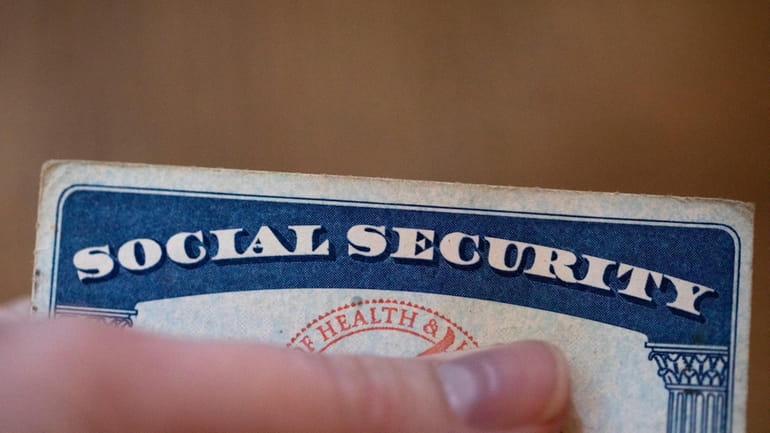 A Social Security card.