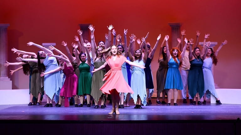 Mineola High School’s Drama Club stage a performance of the musical...