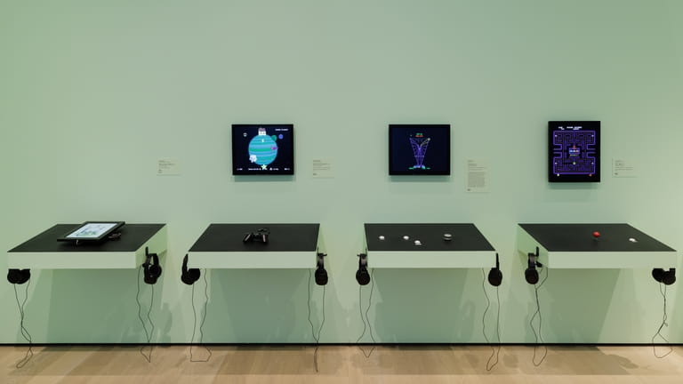 Installation view of Never Alone: Video Games and Other Interactive...