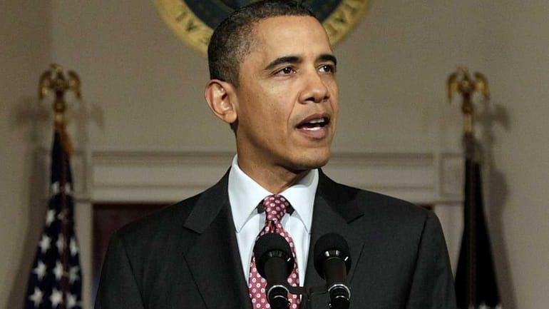 President Barack Obama makes a statement on the resignation of...
