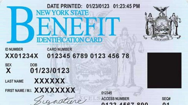 An Electronic Benefits Transfer card like the ones authorities have said...