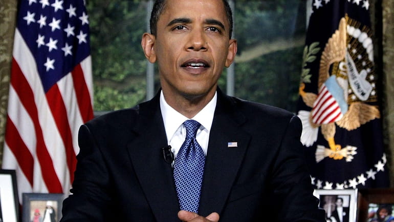President Barack Obama delivers a televised address on the BP...