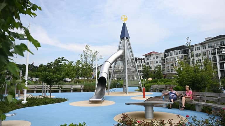 A playground at the Garvies Point waterfront esplanade is awaits little visitors.