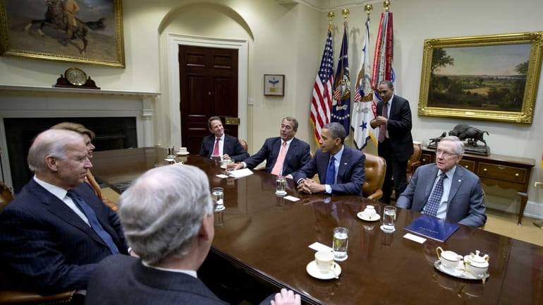 President Barack Obama hosts a meeting of the bipartisan, bicameral...