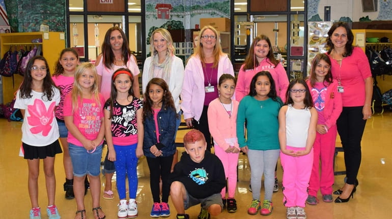 Students and staff at Tangier Smith Elementary School in Mastic...