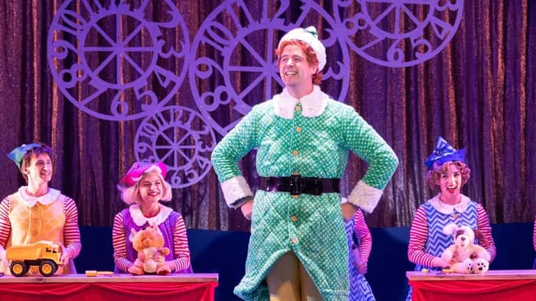 Erik Gratton stars as Buddy "Elf the Musical" at John...