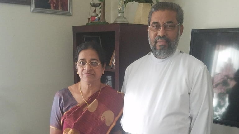 The Rev. T. Chacko Mammen with his wife, Wilsy, in an...