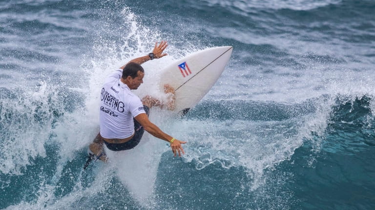 Brian Toth from Puerto Rico competes in the ISA World...