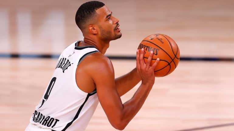 Timothe Luwawu-Cabarrot of the Brooklyn Nets shoots against the Orlando...