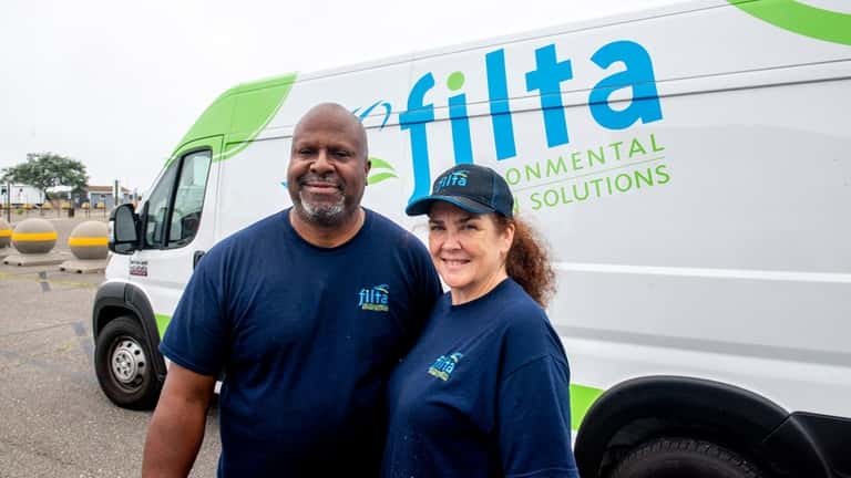 Filta Environmental Kitchen Solutions franchise owner Keri Gardner poses for...