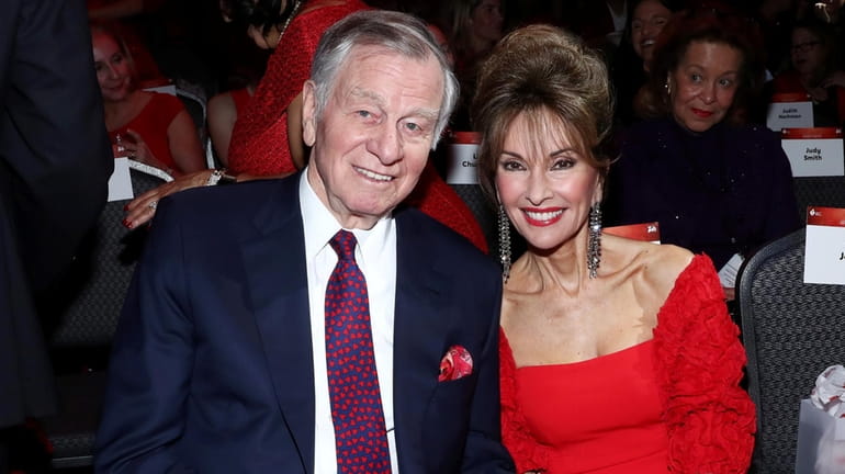 Helmut Huber and Susan Lucci attend The American Heart Association's...