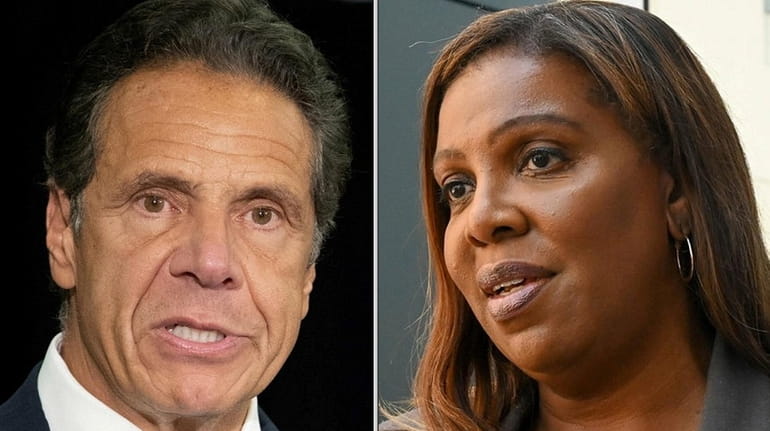 Former Gov. Andrew M. Cuomo and New York Attorney General Letitia...