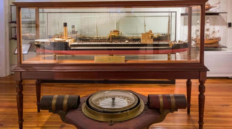 The Noble Maritime Collection, featuring models ships and other artifacts, is on...