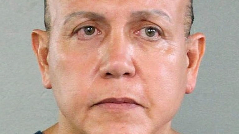Cesar Sayoc in an undated booking photo released by the Broward...