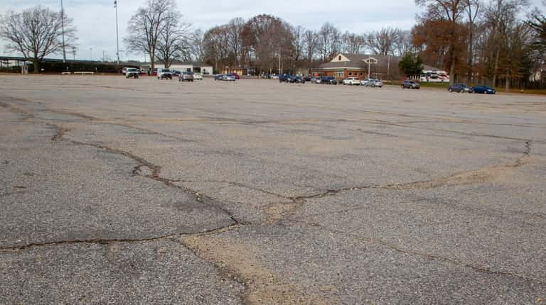 The parking lot at Clinton G. Martin Park in New...