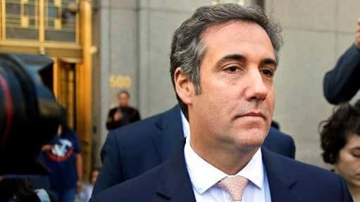 Michael Cohen leaves federal court in Manhattan in this April...