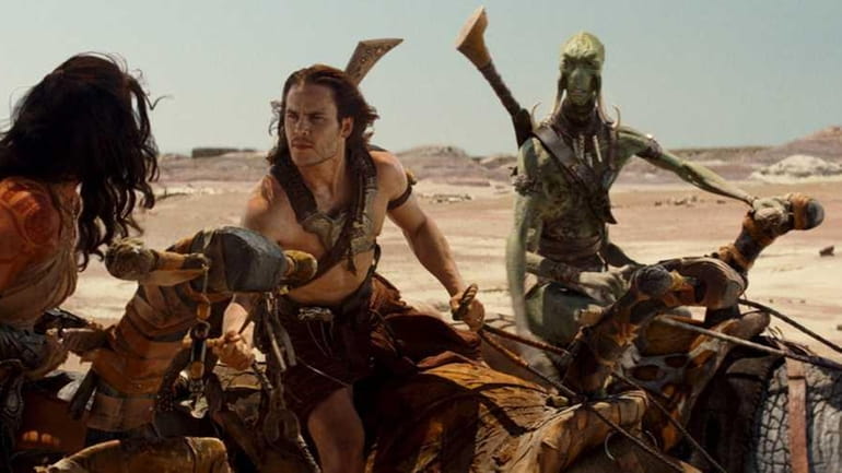 Pictured from left: Dejah Thoris (Lynn Collins), John Carter (Taylor...