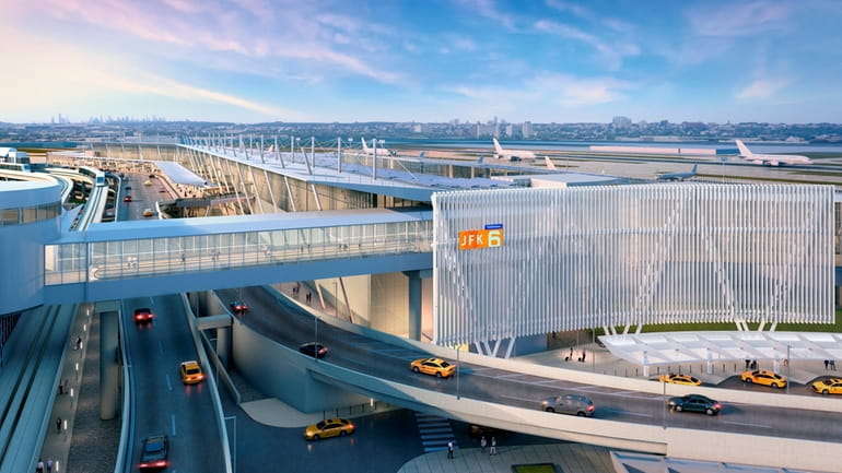 A rendering of the new Terminal 6 at JFK Airport.