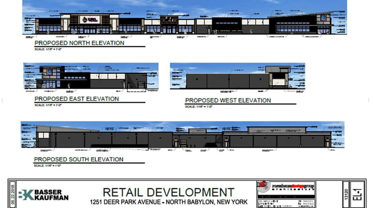 This rendering shows plans for a North Babylon shopping center...