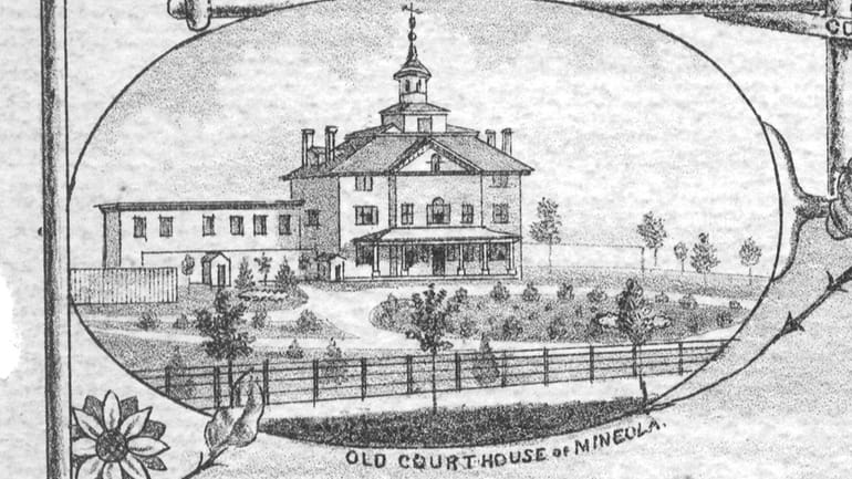 An image of the Old Courthouse in Mineola, from the...