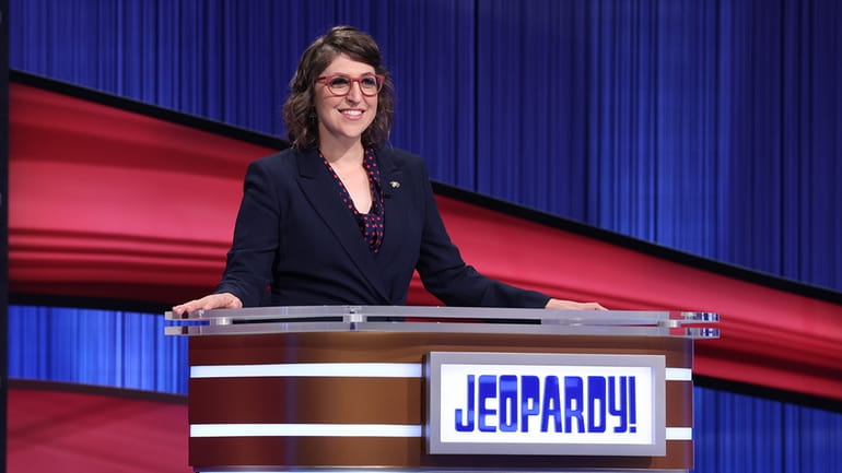 Mayim Bialik hosted Sunday's "Celebrity Jeopardy!" episode that aired a Brian...