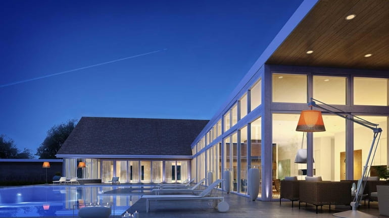 The 8,500-square-foot home Amagansett home, scheduled to be completed in...