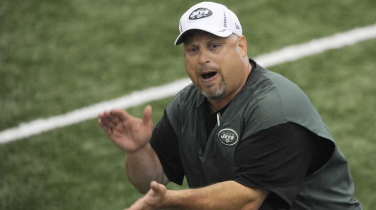 Dave DeGuglielmo, shown here when he was Jets offensive line coach...