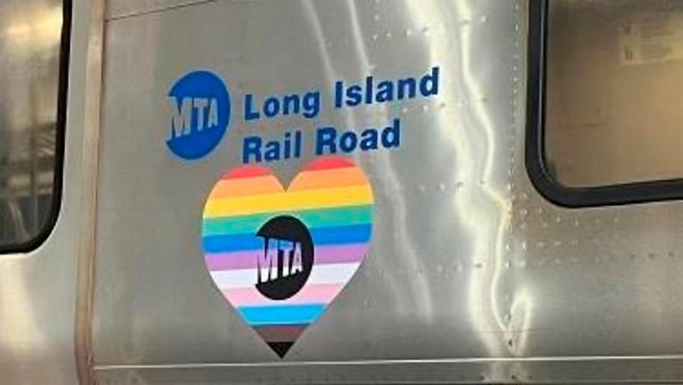 The MTA has placed Pride hearts on LIRR trains and New...