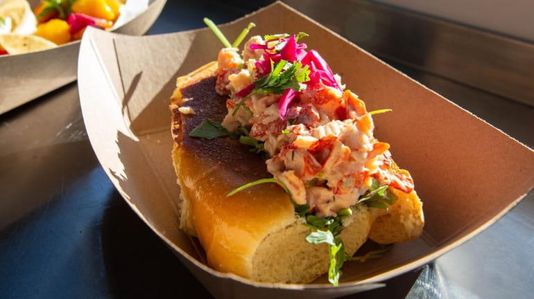The lobster roll at the Rollin Birdie food truck at...