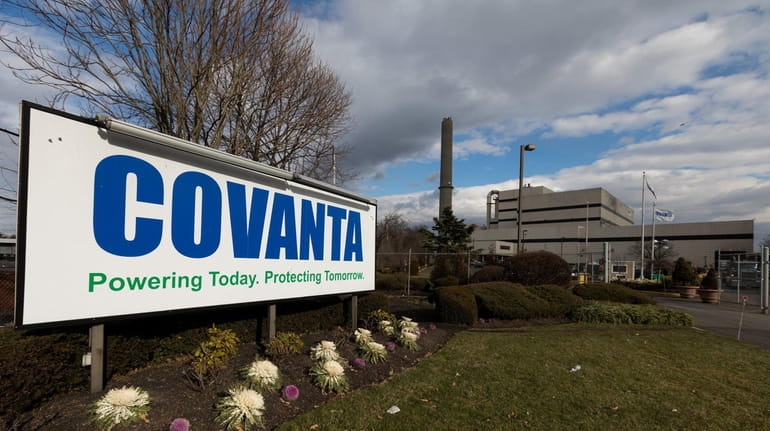 The Covanta waste-to-energy facility in Westbury is pictured on Jan....