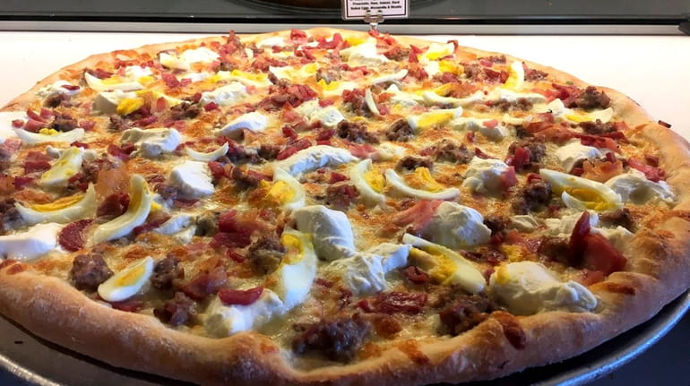 Iavarone's thin-crust spin on pizza rustica, the rich and savory...