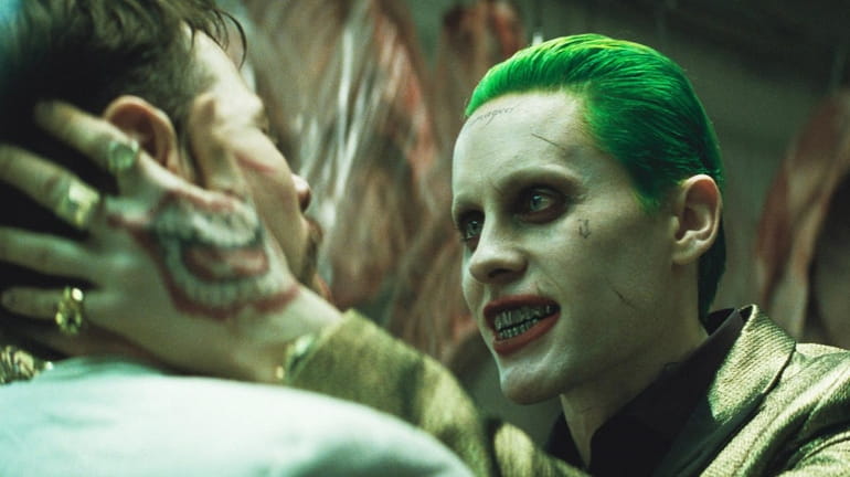 Jared Leto apppears as the Joker in a scene from...