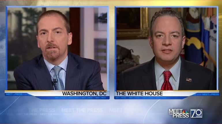 White House Chief of Staff Reince Priebus, right, told host...