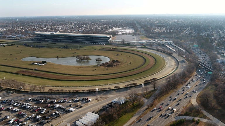 The 43 acres of state-owned land at Belmont Park will...