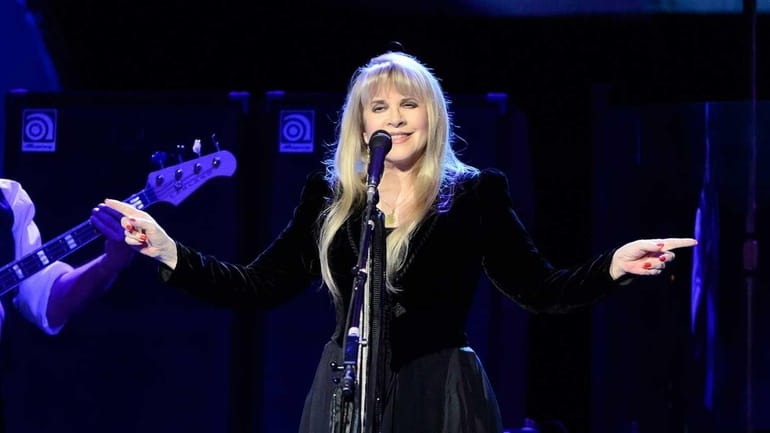 Stevie Nicks performs with Fleetwood Mac performs at the Wells...