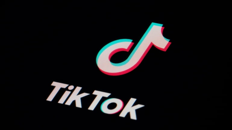 The icon for the video sharing TikTok app is seen...