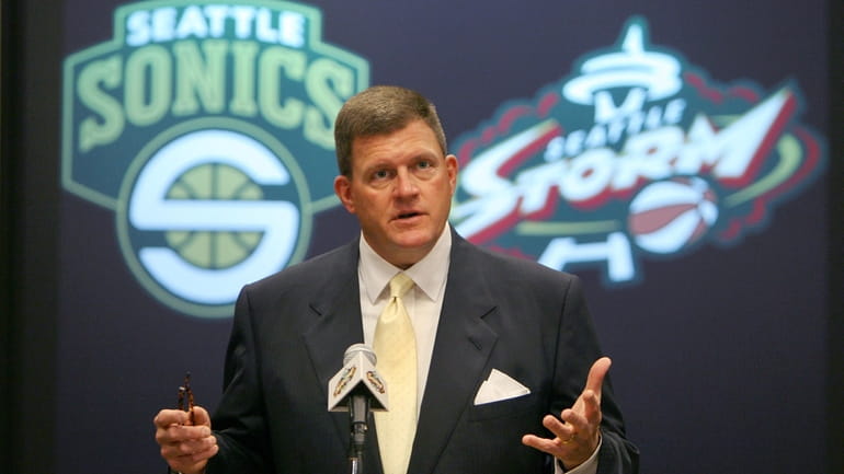Oklahoma City businessman Clayton Bennett, chairman of the Professional Basketball...